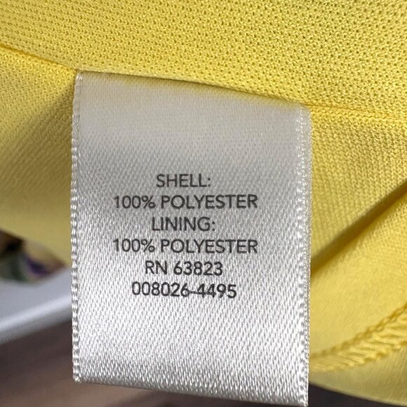 CJ Banks Yellow Floral Print Dress Belt MIDI XL Sundress Size X - Picture 4 of 9